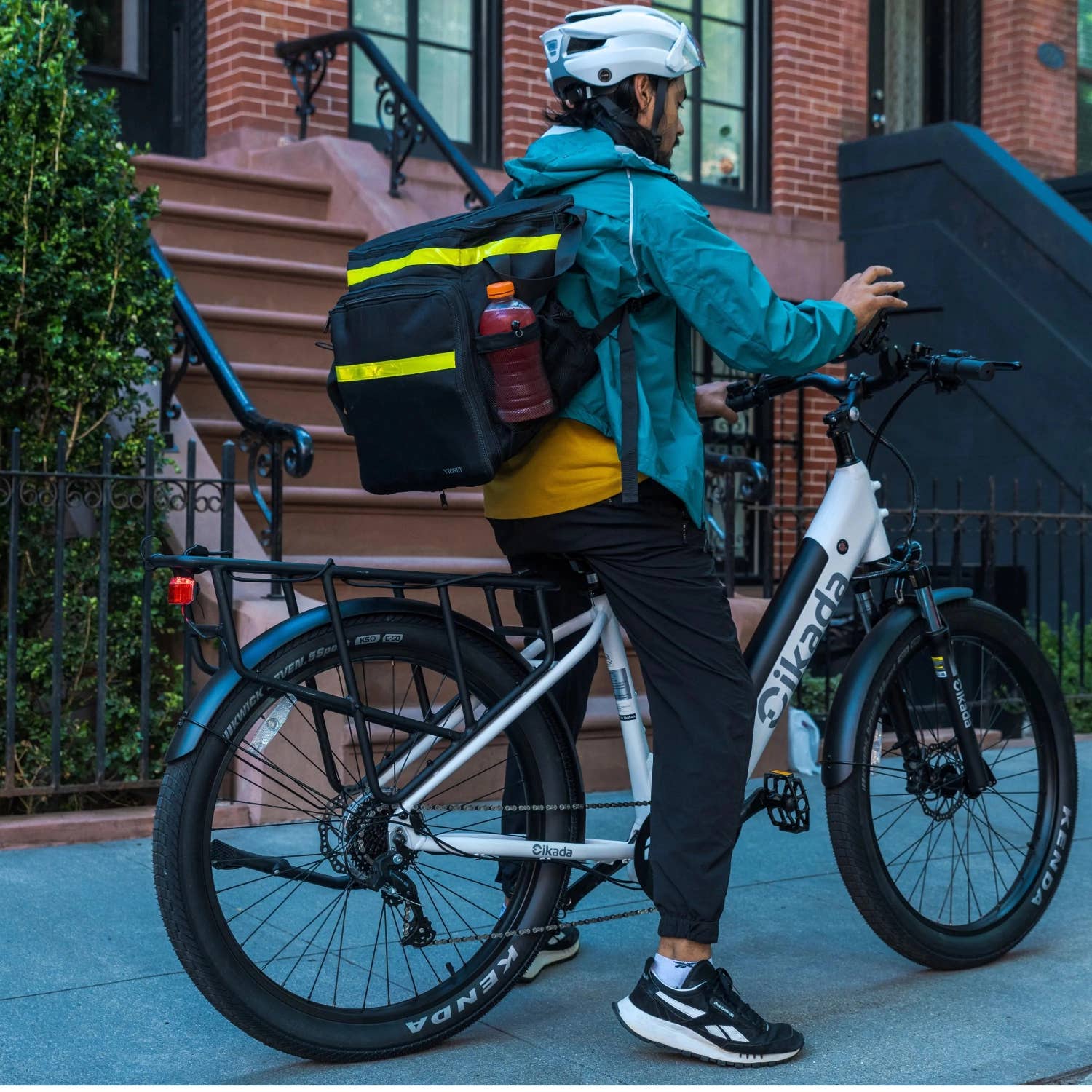 touring electric bicycle Cikada E-Bike: Mid-Drive Design for Long-Range Rides UNICA POLE PACKAGE 16m __rel:carry-on_suitcase_in_cachemire_leather_and_mosaico_black_srcmomtr727955a001 120mm air suspension fork Cord Color:TAN/BEIGE